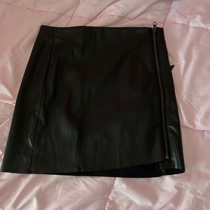 💓 Leather Black skirt💓